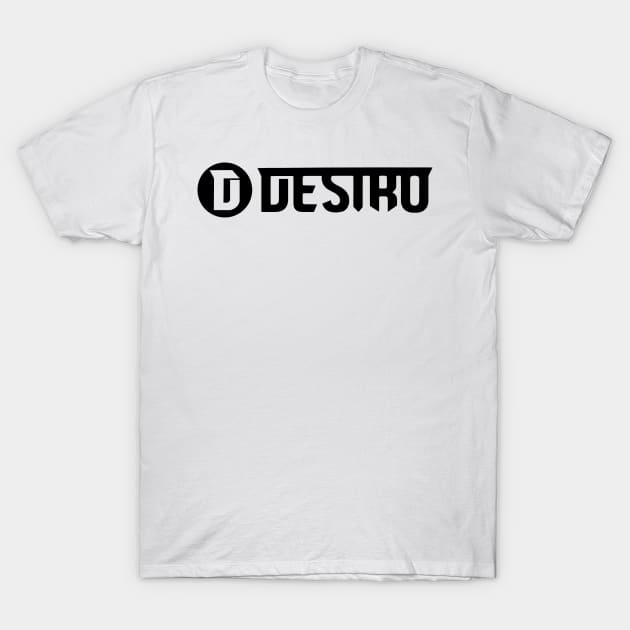 White Destro Cross Chest T-Shirt by Destro